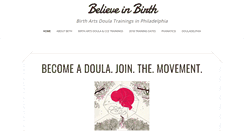 Desktop Screenshot of believeinbirth.com